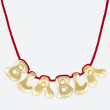 5 LETTER NECKLACE - GOLD OR SILVER PLATED