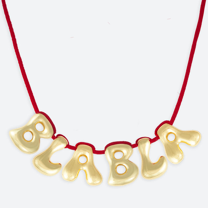 5 LETTER NECKLACE - GOLD OR SILVER PLATED