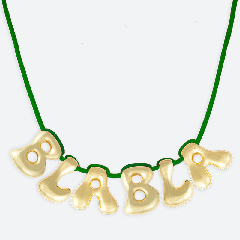 5 LETTER NECKLACE - GOLD OR SILVER PLATED