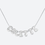 COLLIER 7 LETTRES - PLAQUÉ OR OU ARGENT