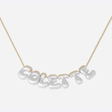 COLLIER 7 LETTRES - PLAQUÉ OR OU ARGENT