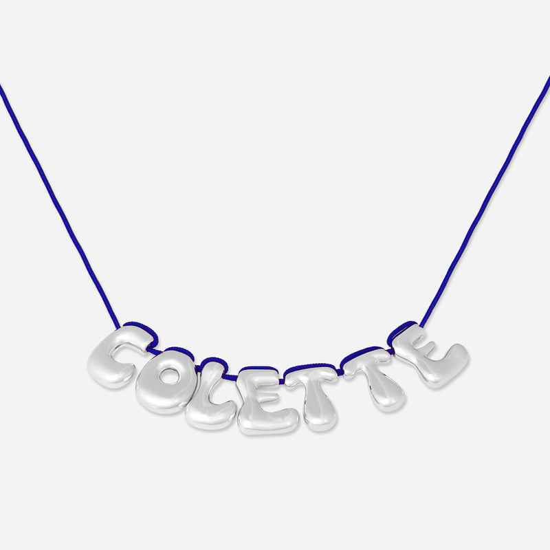 COLLIER 7 LETTRES - PLAQUÉ OR OU ARGENT
