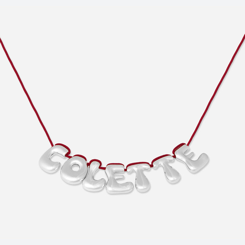 COLLIER 7 LETTRES - PLAQUÉ OR OU ARGENT