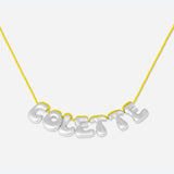COLLIER 7 LETTRES - PLAQUÉ OR OU ARGENT