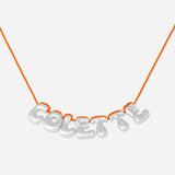 COLLIER 7 LETTRES - PLAQUÉ OR OU ARGENT