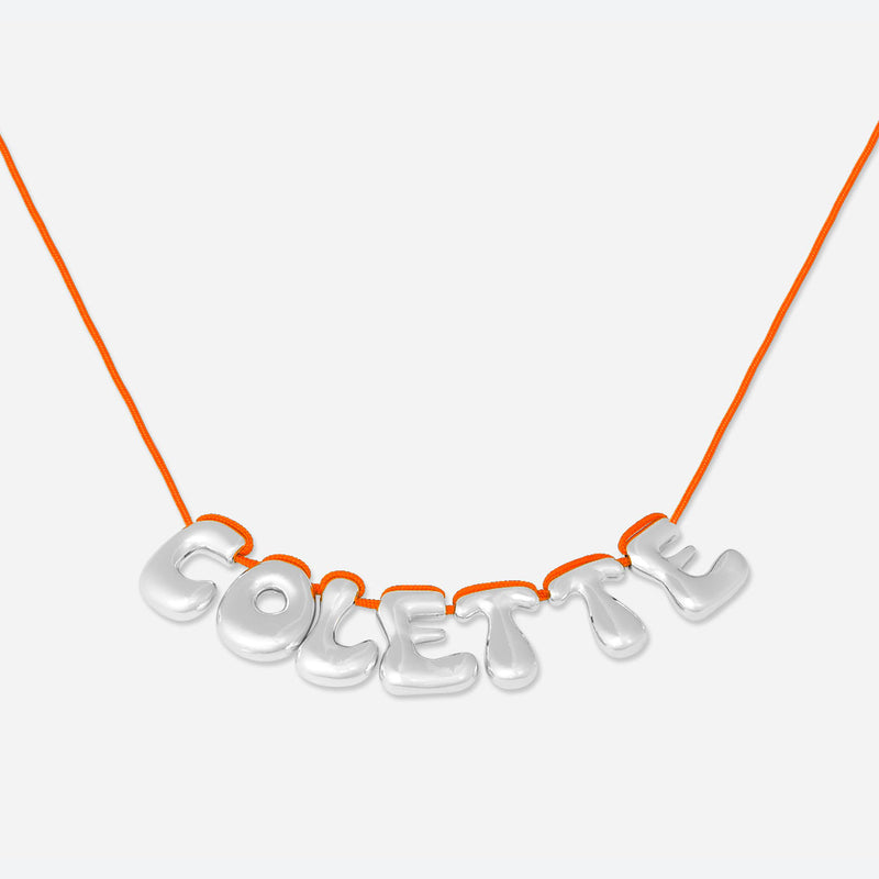 COLLIER 7 LETTRES - PLAQUÉ OR OU ARGENT