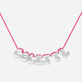 COLLIER 7 LETTRES - PLAQUÉ OR OU ARGENT