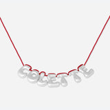 COLLIER 7 LETTRES - PLAQUÉ OR OU ARGENT