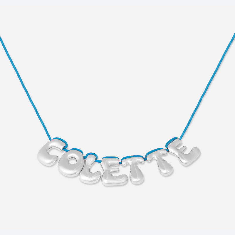 COLLIER 7 LETTRES - PLAQUÉ OR OU ARGENT