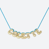 COLLIER 7 LETTRES - PLAQUÉ OR OU ARGENT