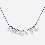 COLLIER 7 LETTRES - PLAQUÉ OR OU ARGENT