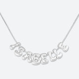 COLLIER 8 LETTRES - PLAQUÉ OR OU ARGENT