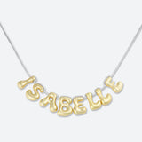 COLLIER 8 LETTRES - PLAQUÉ OR OU ARGENT