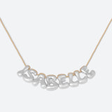 COLLIER 8 LETTRES - PLAQUÉ OR OU ARGENT