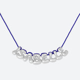 COLLIER 8 LETTRES - PLAQUÉ OR OU ARGENT