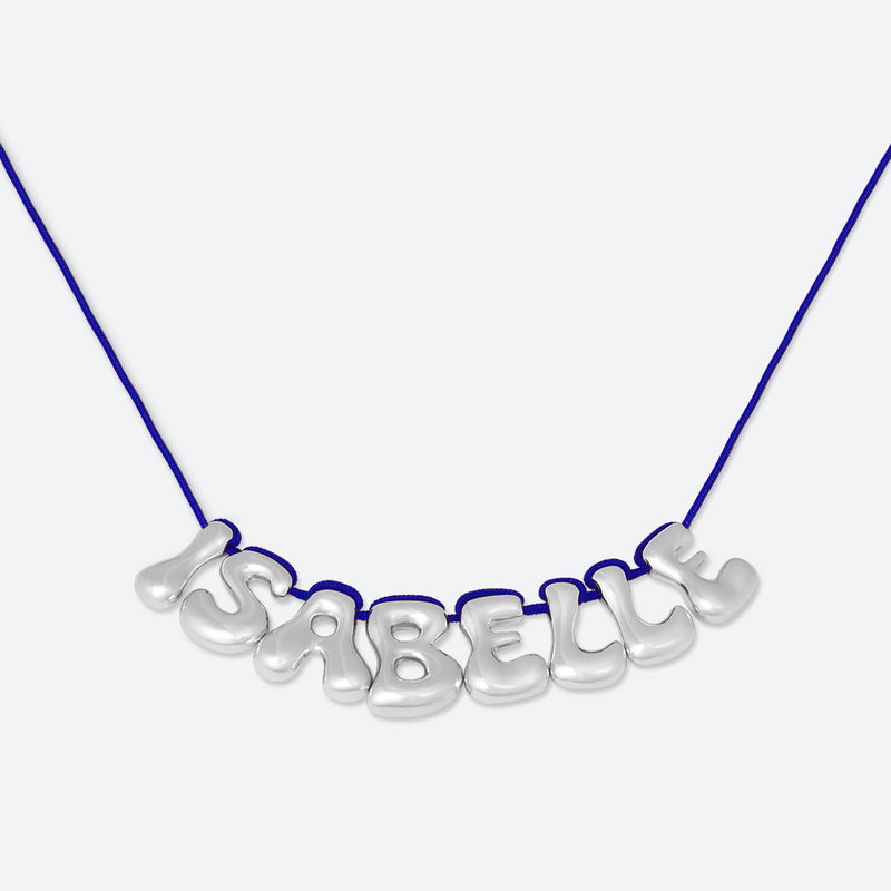 COLLIER 8 LETTRES - PLAQUÉ OR OU ARGENT