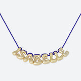 COLLIER 8 LETTRES - PLAQUÉ OR OU ARGENT