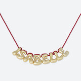COLLIER 8 LETTRES - PLAQUÉ OR OU ARGENT
