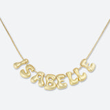 COLLIER 8 LETTRES - PLAQUÉ OR OU ARGENT