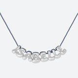 COLLIER 8 LETTRES - PLAQUÉ OR OU ARGENT