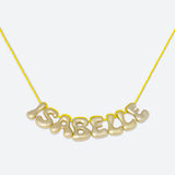 COLLIER 8 LETTRES - PLAQUÉ OR OU ARGENT