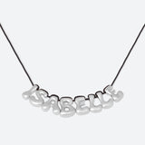 COLLIER 8 LETTRES - PLAQUÉ OR OU ARGENT