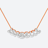 COLLIER 8 LETTRES - PLAQUÉ OR OU ARGENT