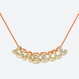 COLLIER 8 LETTRES - PLAQUÉ OR OU ARGENT
