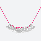 COLLIER 8 LETTRES - PLAQUÉ OR OU ARGENT