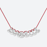 COLLIER 8 LETTRES - PLAQUÉ OR OU ARGENT