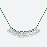COLLIER 8 LETTRES - PLAQUÉ OR OU ARGENT