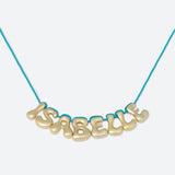 COLLIER 8 LETTRES - PLAQUÉ OR OU ARGENT