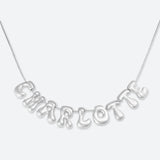 COLLIER 9 LETTRES - PLAQUÉ OR OU ARGENT