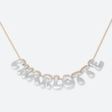 COLLIER 9 LETTRES - PLAQUÉ OR OU ARGENT