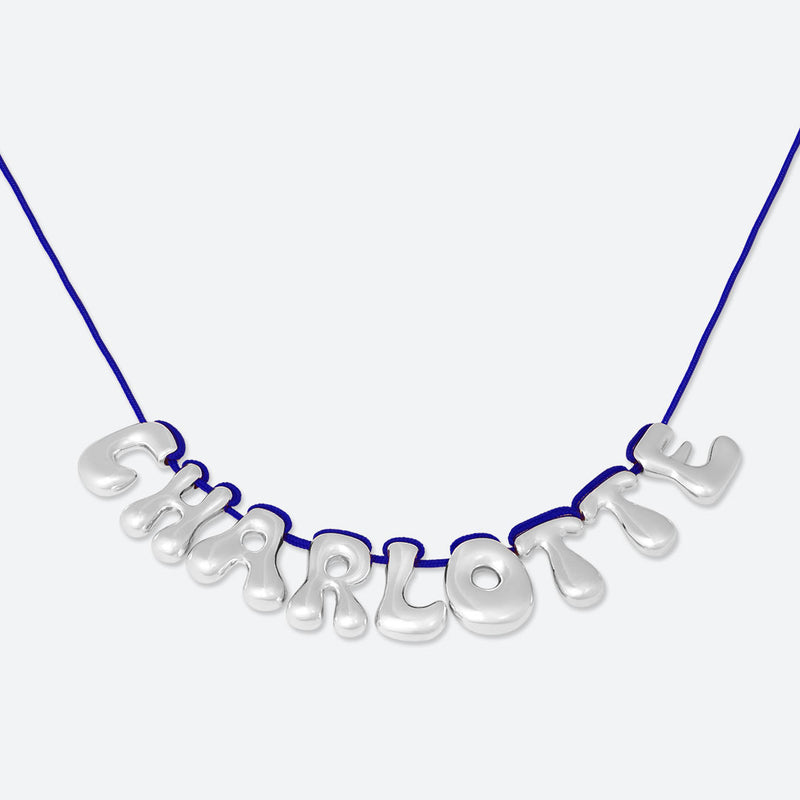 COLLIER 9 LETTRES - PLAQUÉ OR OU ARGENT