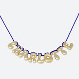 COLLIER 9 LETTRES - PLAQUÉ OR OU ARGENT