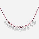 COLLIER 9 LETTRES - PLAQUÉ OR OU ARGENT