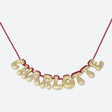 COLLIER 9 LETTRES - PLAQUÉ OR OU ARGENT