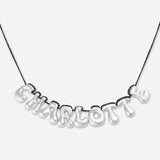 COLLIER 9 LETTRES - PLAQUÉ OR OU ARGENT