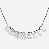 COLLIER 9 LETTRES - PLAQUÉ OR OU ARGENT