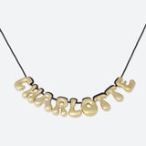 COLLIER 9 LETTRES - PLAQUÉ OR OU ARGENT
