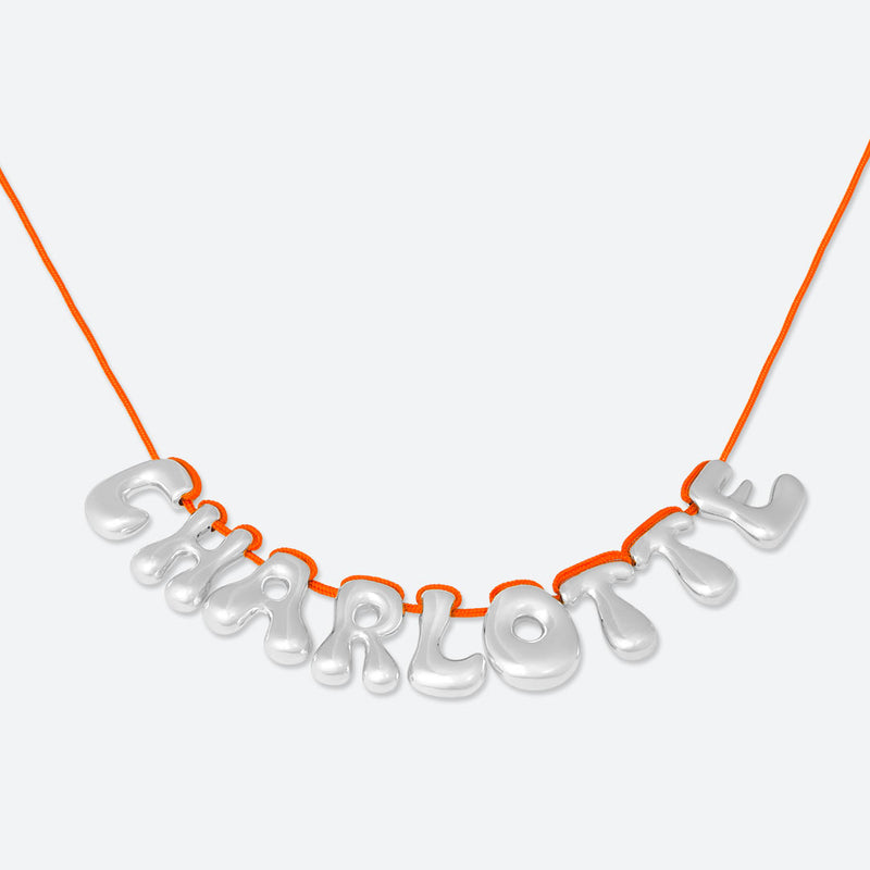COLLIER 9 LETTRES - PLAQUÉ OR OU ARGENT