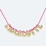 COLLIER 9 LETTRES - PLAQUÉ OR OU ARGENT