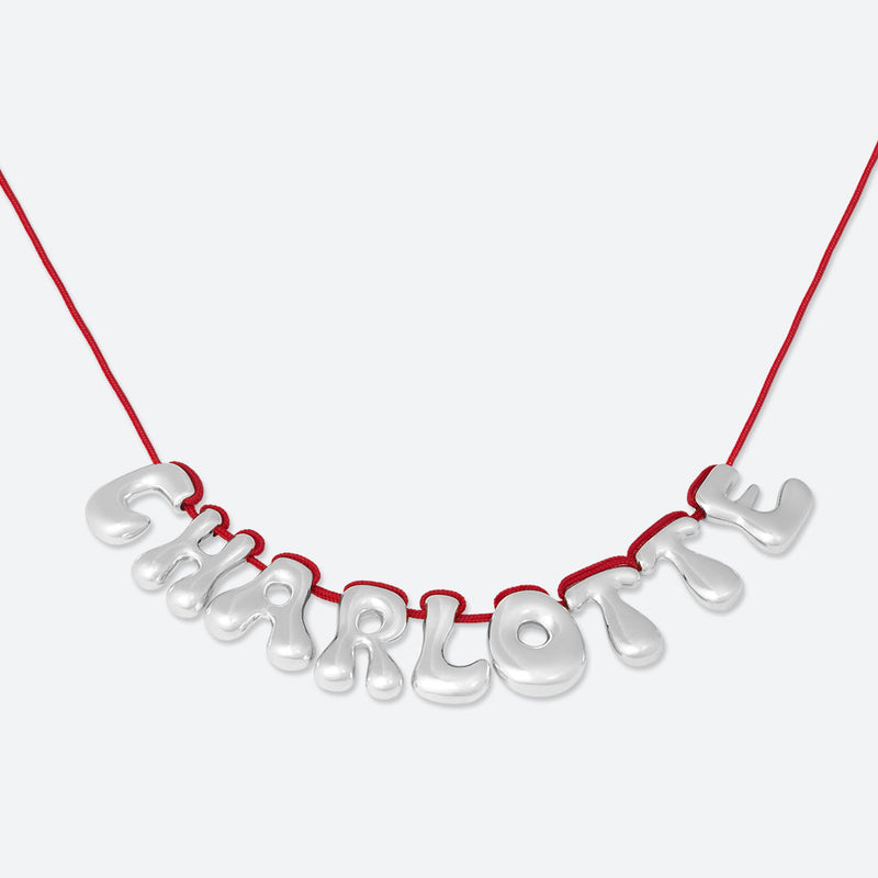 COLLIER 9 LETTRES - PLAQUÉ OR OU ARGENT