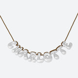 COLLIER 9 LETTRES - PLAQUÉ OR OU ARGENT