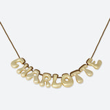 COLLIER 9 LETTRES - PLAQUÉ OR OU ARGENT
