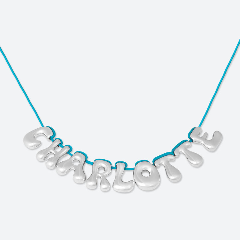 COLLIER 9 LETTRES - PLAQUÉ OR OU ARGENT
