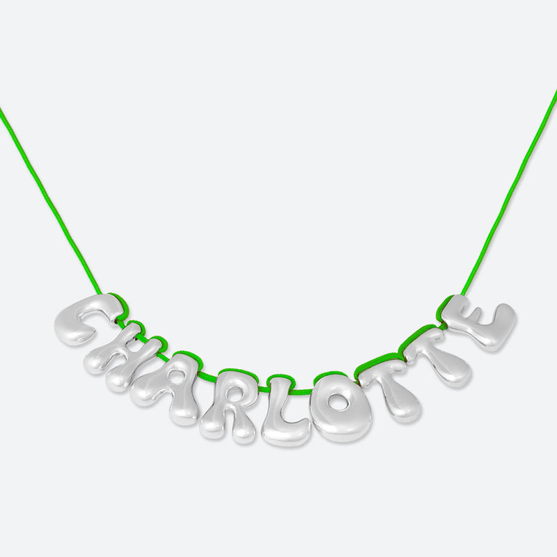 COLLIER 9 LETTRES - PLAQUÉ OR OU ARGENT