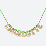 COLLIER 9 LETTRES - PLAQUÉ OR OU ARGENT