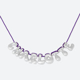 COLLIER 9 LETTRES - PLAQUÉ OR OU ARGENT